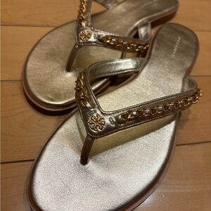 Tory Burch chain sandals